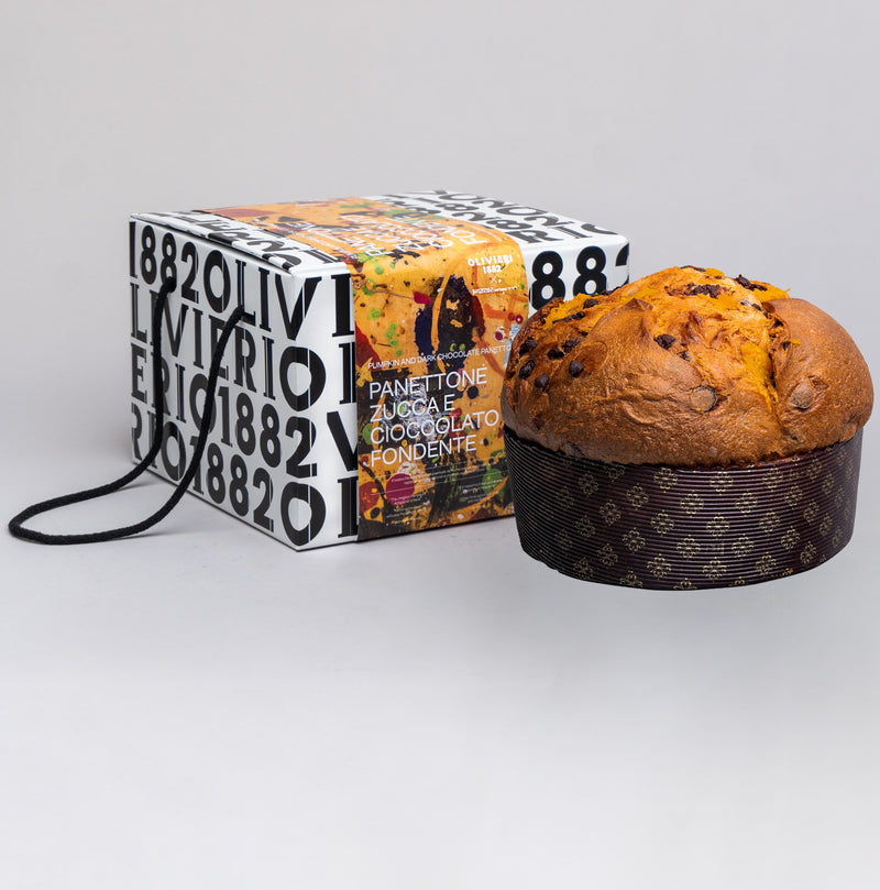 Panettone Zucca e Cioccolato Fondente - Olivieri 1882 x Dario Pegoretti